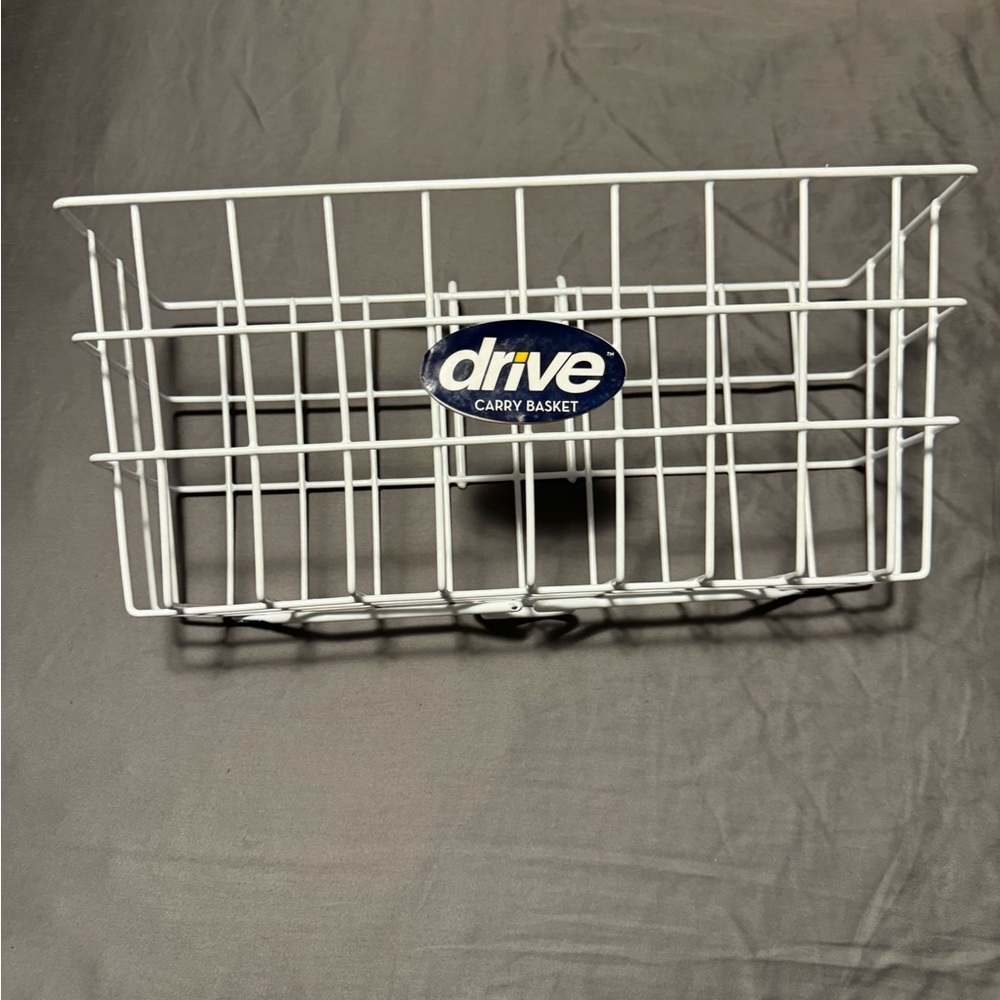 Drive White Wire Carry Basket for Walker